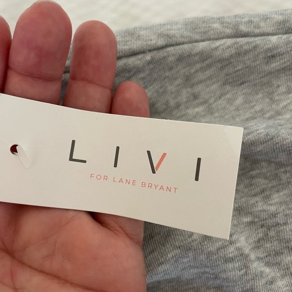 Lane Bryant Livi Heather Gray Sleeveless Sweater Top - Picture 6 of 8